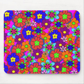 Alfombrilla De Ratón Flores retras de Funkadelic del hippy