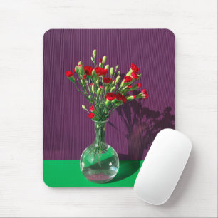 Alfombrilla De Ratón Flores Róquet de la Carantera Roja