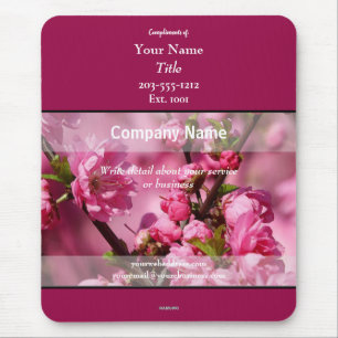 Alfombrilla De Ratón Flores rosa de Mousepad promocionales - HAMbyWG