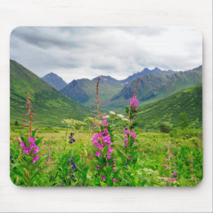 Alfombrilla De Ratón Flores silvestres Valle de Alaska