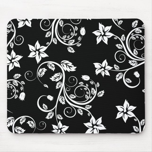 Alfombrilla De Ratón Flores Vintage Girly Cute (Frente)