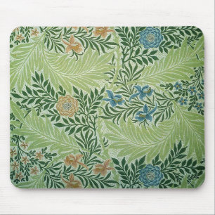 Alfombrilla De Ratón Flores y hojas verdes Mousepad