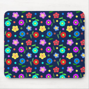 Alfombrilla De Ratón Flores y puntos