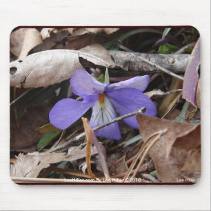 Alfombrilla De Ratón FloresSilvestres Violeta de Pata de Pájaro Aguas T
