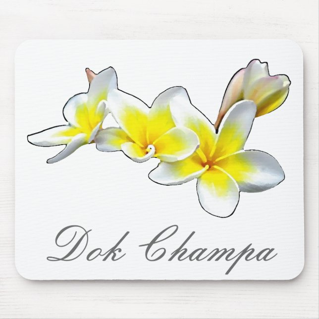 ALFOMBRILLA DE RATÓN FLOWER DOK CHAMPA - PLUMERIA RUBRA (Frente)