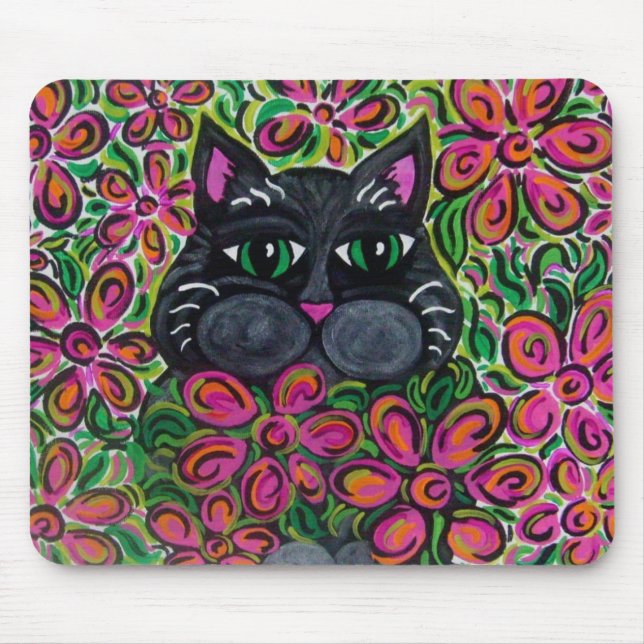 Alfombrilla De Ratón Flower power Mousepad (Frente)
