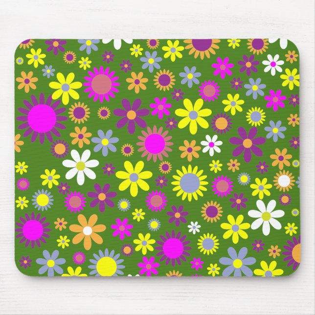 Alfombrilla De Ratón Flower Power Mousepad (Frente)