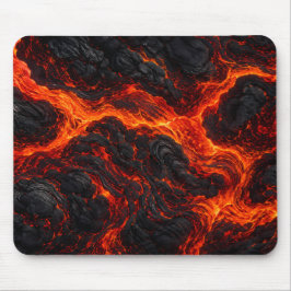 Alfombrilla De Ratón Flujo de Lava Fundida | Textura de Fuego Volcánico