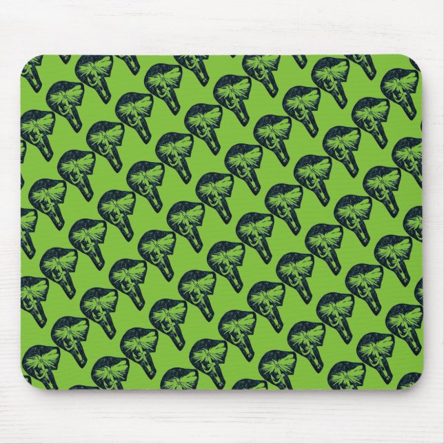 Alfombrilla De Ratón Fly Mousepad de trucha "Green Fly Green Tiled" (Frente)