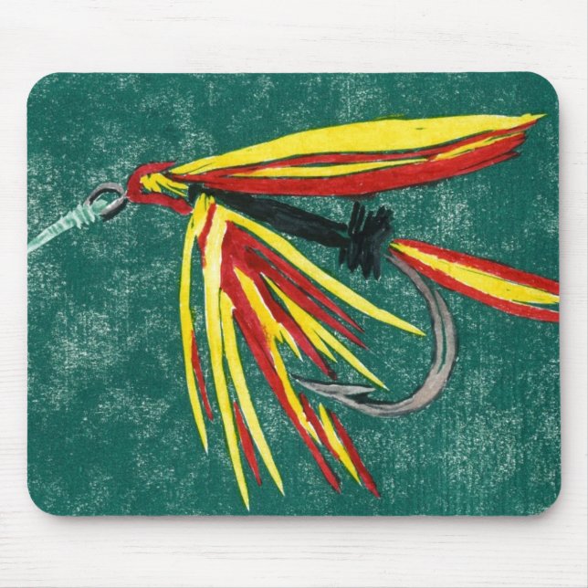 Alfombrilla De Ratón Fly Mousepad, un pirata de truchas (Frente)