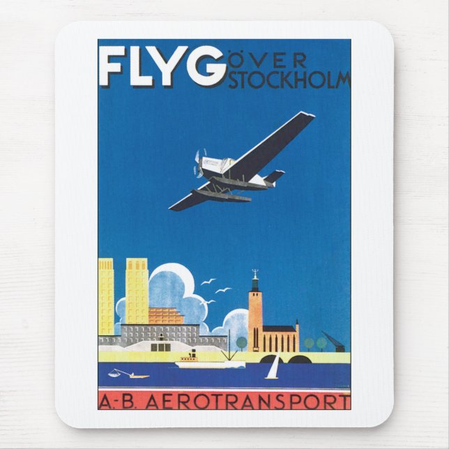 Alfombrilla De Ratón Flyg sobre Estocolmo (Frente)
