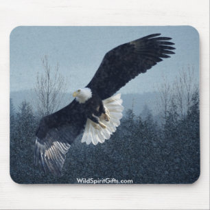 Alfombrilla De Ratón Flying Bald Eagle Mousepad