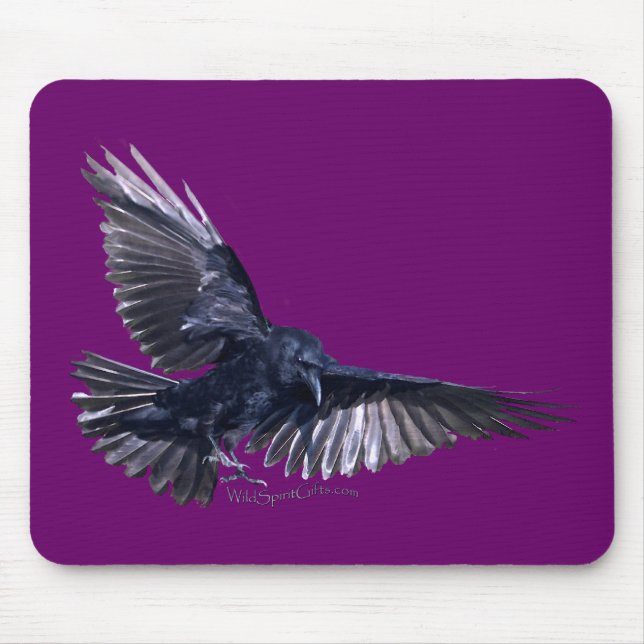 Alfombrilla De Ratón Flying Raven (Frente)