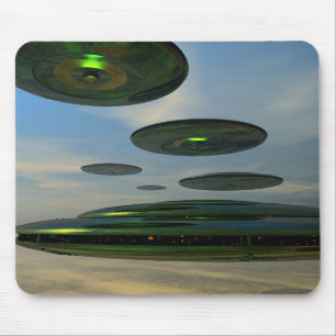 Alfombrilla De Ratón Flying Saucer Fleet Mousepad
