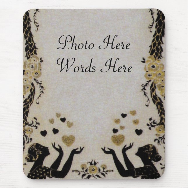 Alfombrilla De Ratón Flying Valentines ~ Mousepad (Frente)