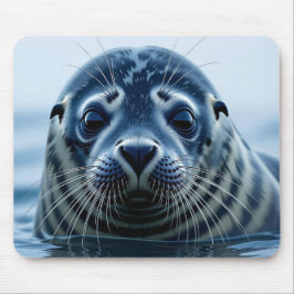 Alfombrilla De Ratón Foca linda de cerca