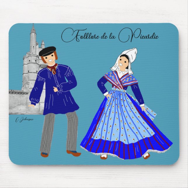 Alfombrilla De Ratón Folklore de la Picardie, Francia (Frente)