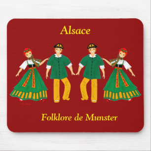 Alfombrilla De Ratón Folklore de Munster, Alsacia, Francia