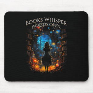 Alfombrilla De Ratón Folleto Libros de Oferta Whisper, Worlopen Reading