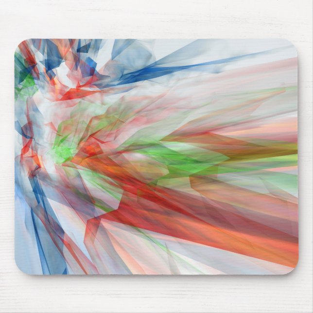 Alfombrilla De Ratón Fondo abstracto con cristales coloridos (Frente)