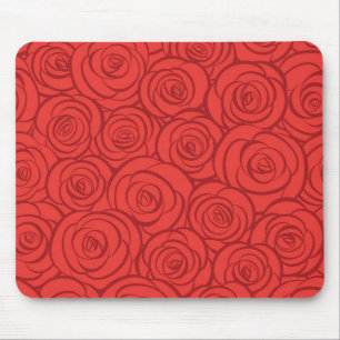 Alfombrilla De Ratón Fondo abstracto de los rosas rojos