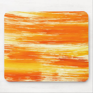 Alfombrilla De Ratón Fondo amarillo abstracto de la acuarela