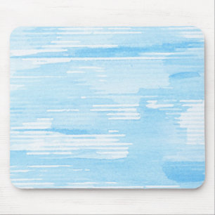 Alfombrilla De Ratón Fondo azul abstracto de la acuarela, textura