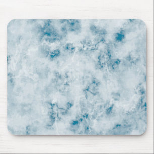 Alfombrilla De Ratón Fondo azul de mármol de la textura