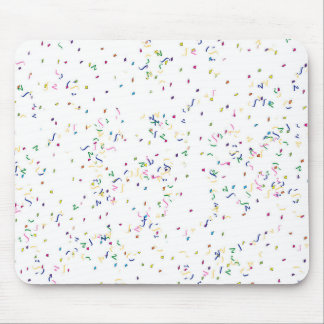 Alfombrilla De Ratón Fondo blanco confetti