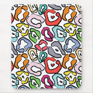 Alfombrilla De Ratón Fondo colorido de la piel jaguar