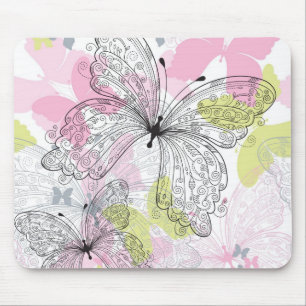 Alfombrilla De Ratón Fondo con la mariposa
