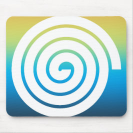Alfombrilla De Ratón Fondo de color de espiral whaita