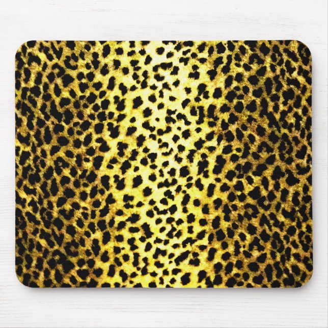 Alfombrilla De Ratón Fondo de escritorio Leopard (Frente)