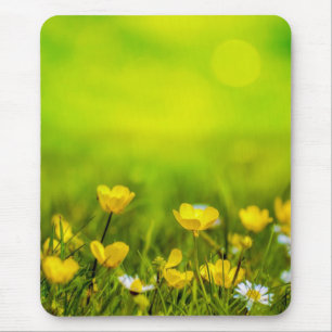 Alfombrilla De Ratón Fondo de flores de primavera