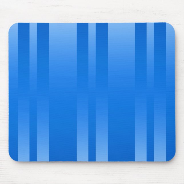 Alfombrilla De Ratón Fondo de franjas azules (Frente)