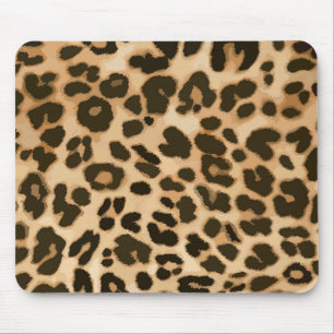 Alfombrilla De Ratón Fondo de impresión de leopardo