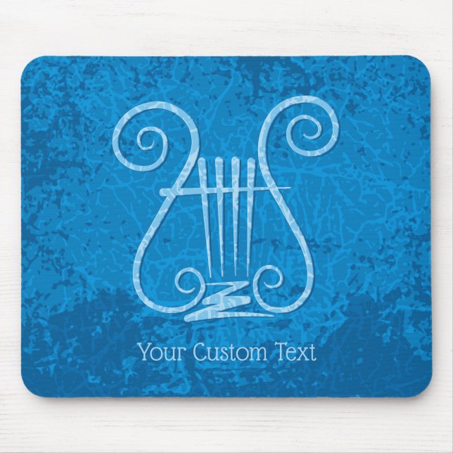 Alfombrilla De Ratón Fondo de la liga azul (Frente)