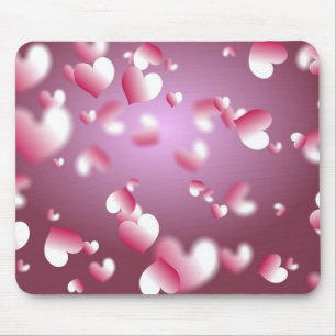 Alfombrilla De Ratón fondo de los corazones