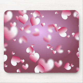 Alfombrilla De Ratón fondo de los corazones