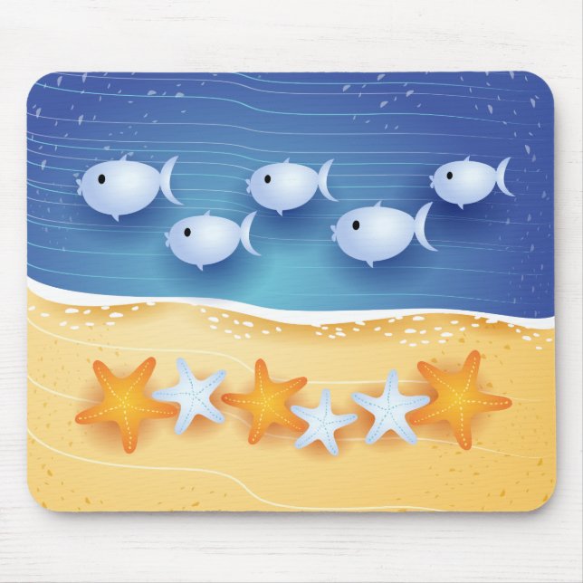 Alfombrilla De Ratón Fondo de playa, mousepad (Frente)