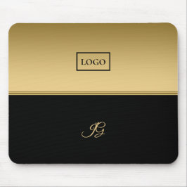 Alfombrilla De Ratón Fondo Dorado Y Negro