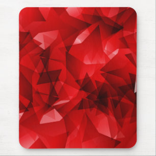 Alfombrilla De Ratón Fondo geométrico abstracto rojo-51083