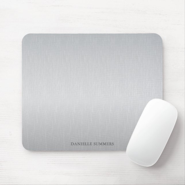 Alfombrilla De Ratón Fondo gris claro personalizado (Con ratón)