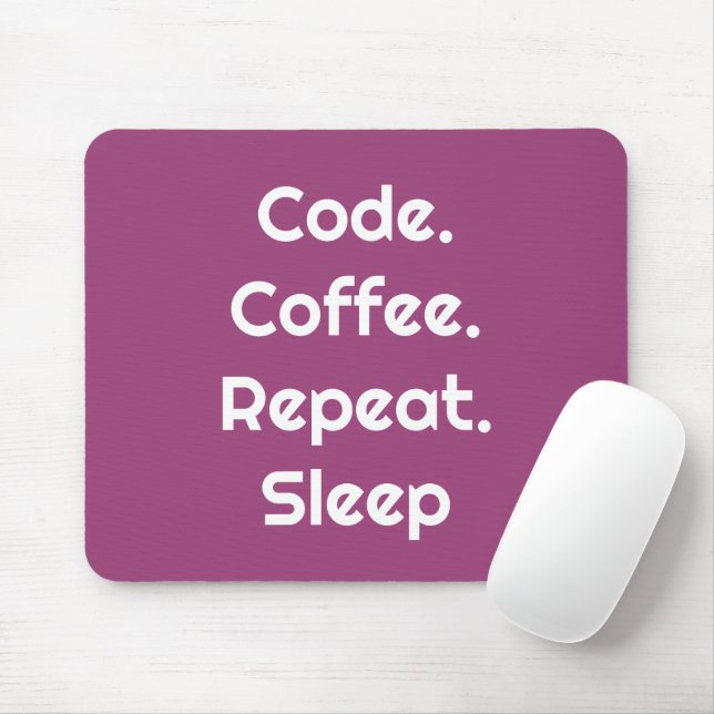 Alfombrilla De Ratón For Engineers – Code. Coffee. Sleep Mouse Pad (Con ratón)