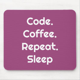 Alfombrilla De Ratón For Engineers – Code. Coffee. Sleep Mouse Pad