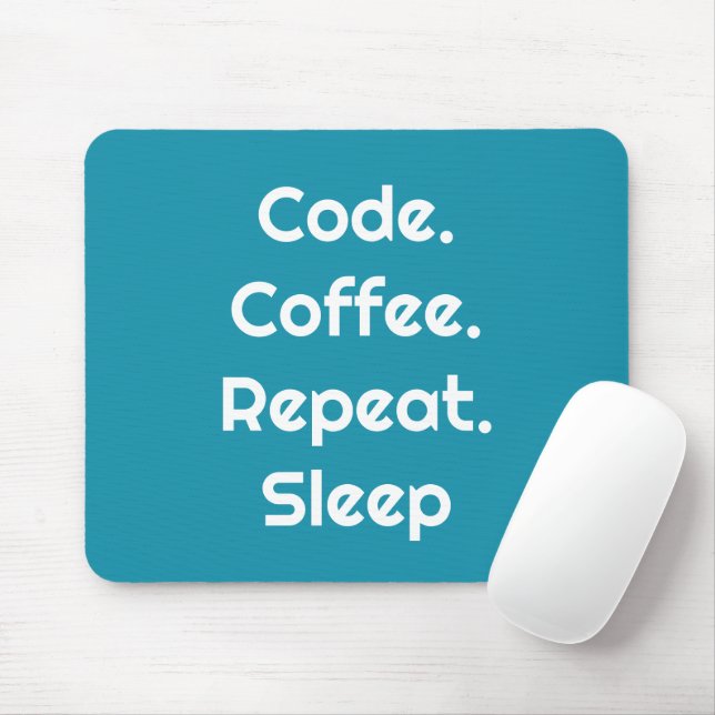 Alfombrilla De Ratón For Engineers – Code. Coffee. Sleep Mouse Pad (Con ratón)