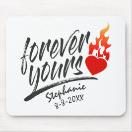 Alfombrilla De Ratón Forever Yours Custom Name Valentine | Mousepad