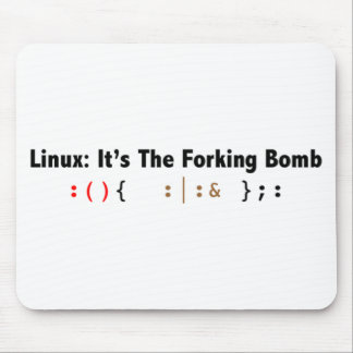 Alfombrilla De Ratón fork_bomb_black.png
