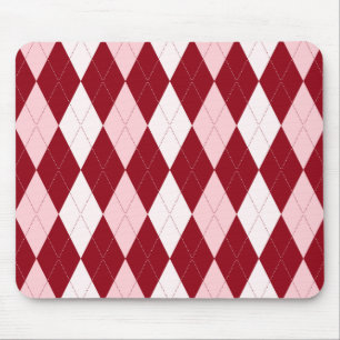 Alfombrilla De Ratón Forma rosada carmesí roja del diamante de Argyle