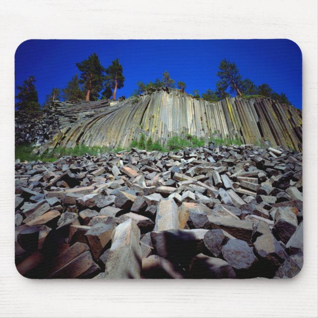 Alfombrilla De Ratón Formaciones de basalto de Devils Postpile (Frente)